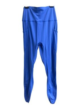 BRXL Blue High Waisted 7/8 Leggings Size M | 24.5" Inseam Pocket Yoga Pants